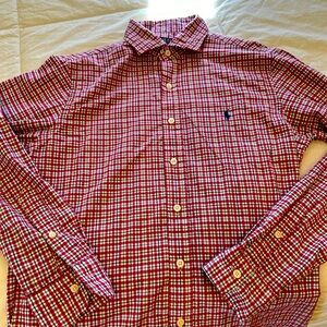 Slightly used Ralph Lauren slim fit dress shirt.  Perfect condition.